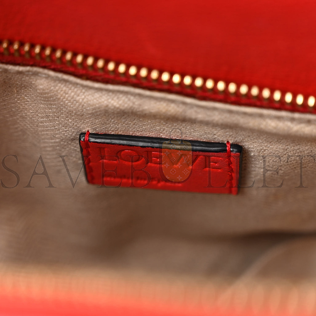 l*ew* calfskin medium puzzle bag scarlet (29*19.5*14cm)
