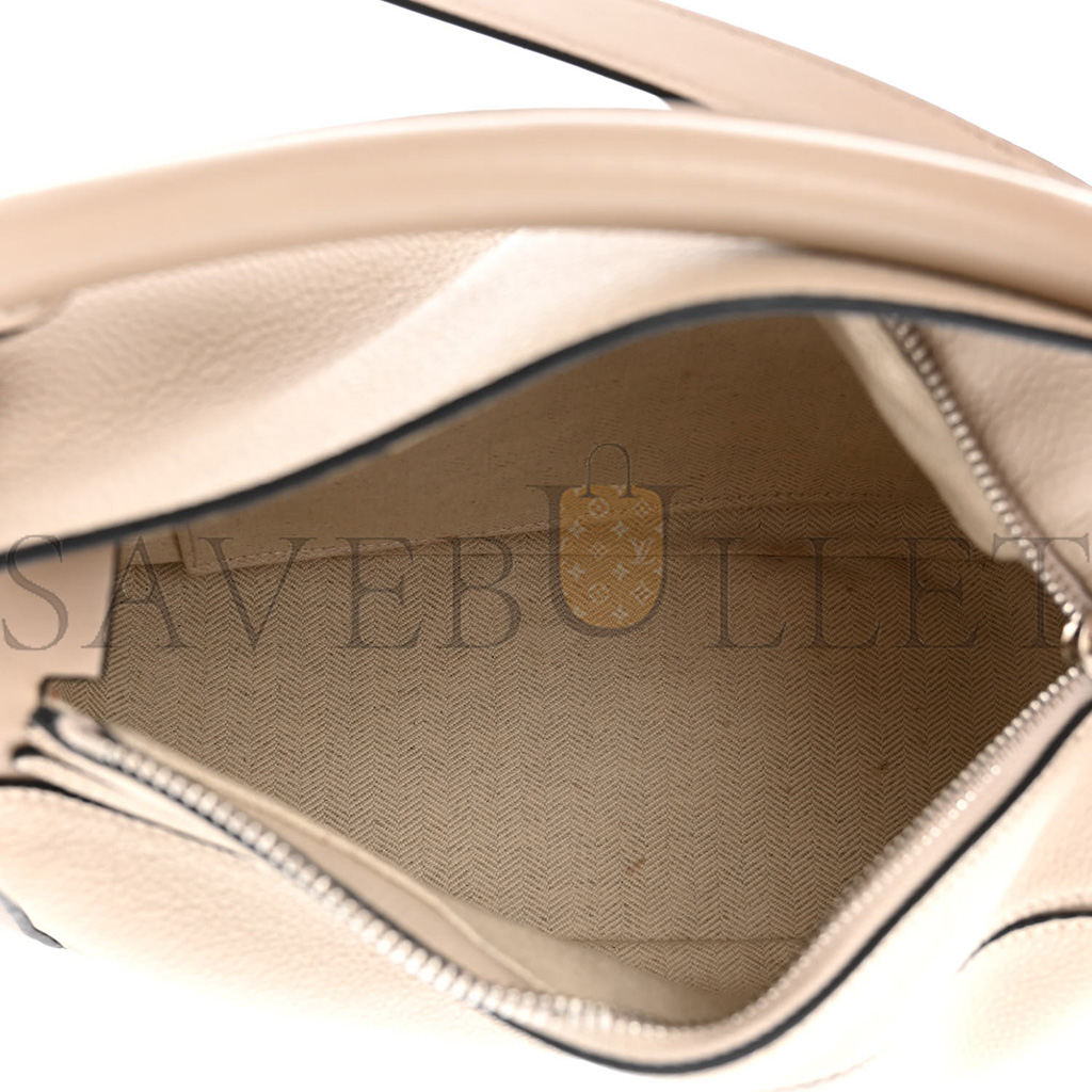 l*ew* grained calfskin small puzzle bag sand (24*16.5*10.5cm)