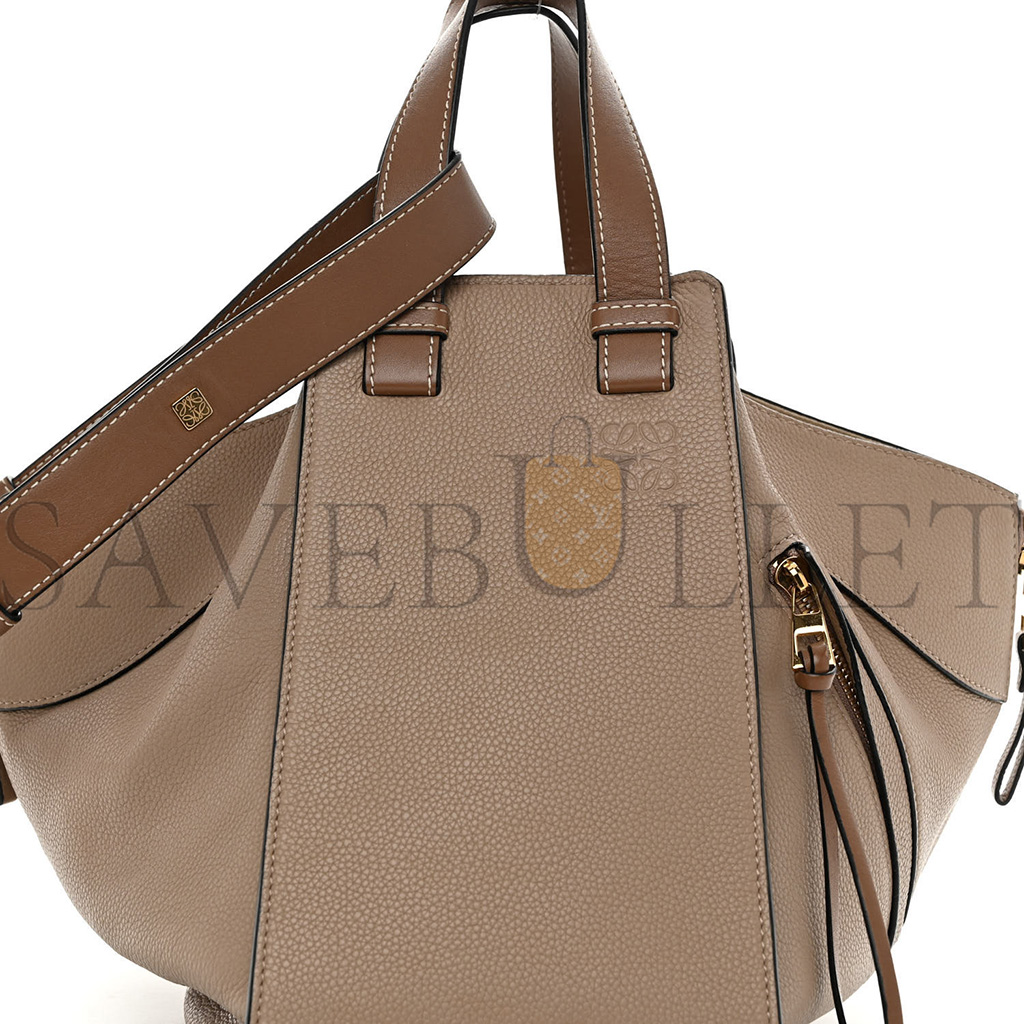 l*ew* calfskin medium hammock shoulder bag sand mink (33*30*17cm)