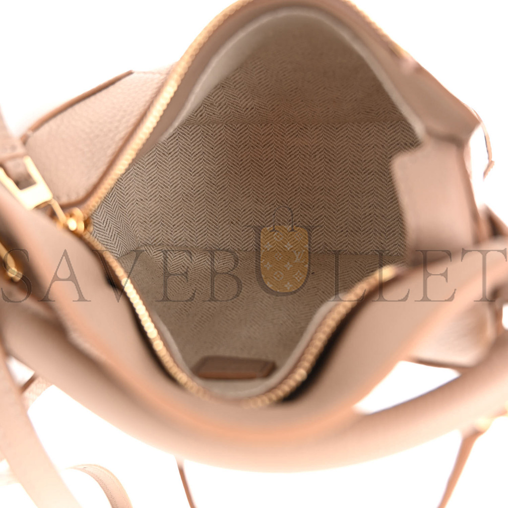 l*ew* calfskin mini puzzle edge bag sand (18*12.5*8cm)