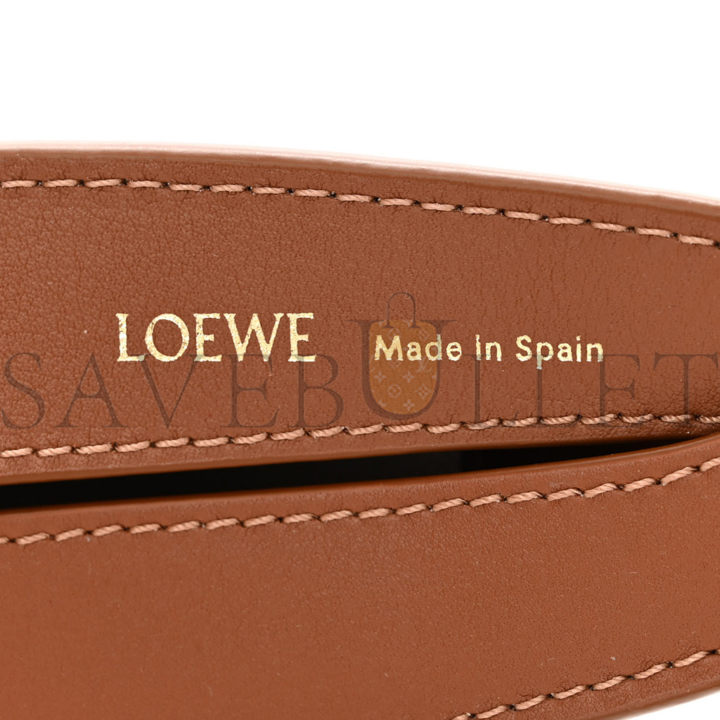 l*ew* jacquard anagram calfskin small luna bag tan pecan (23*18*6cm)