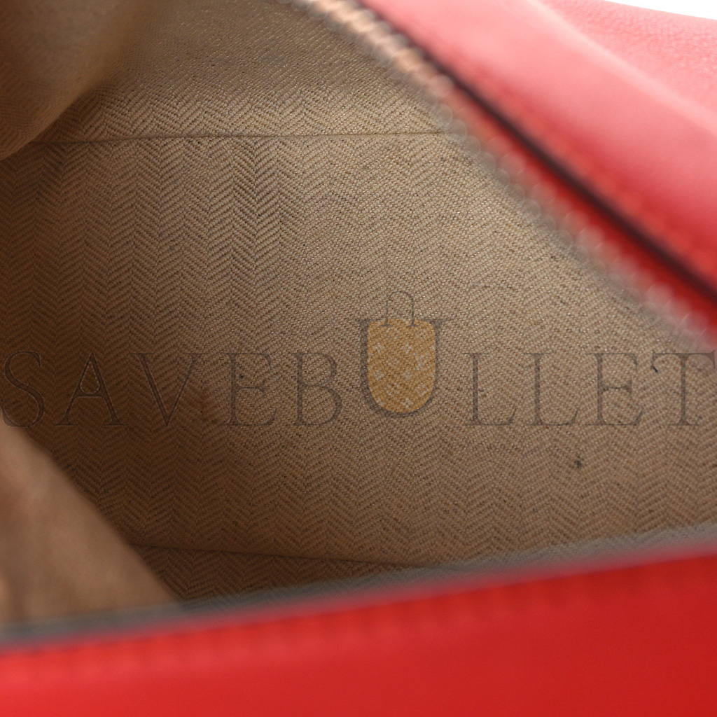 l*ew* calfskin small puzzle bag scarlet (24*16.5*10.5cm)