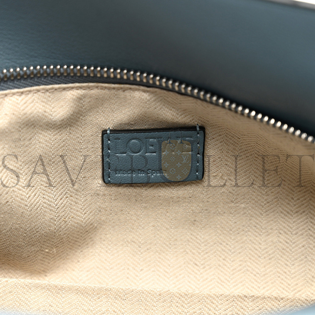 l*ew* calfskin medium puzzle bag stone blue (29*19.5*14cm)