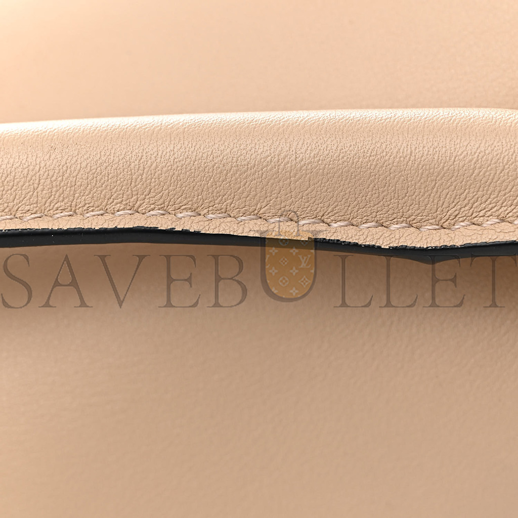 l*ew* calfskin small puzzle bag dusty beige soft white (24*16.5*10.5cm)