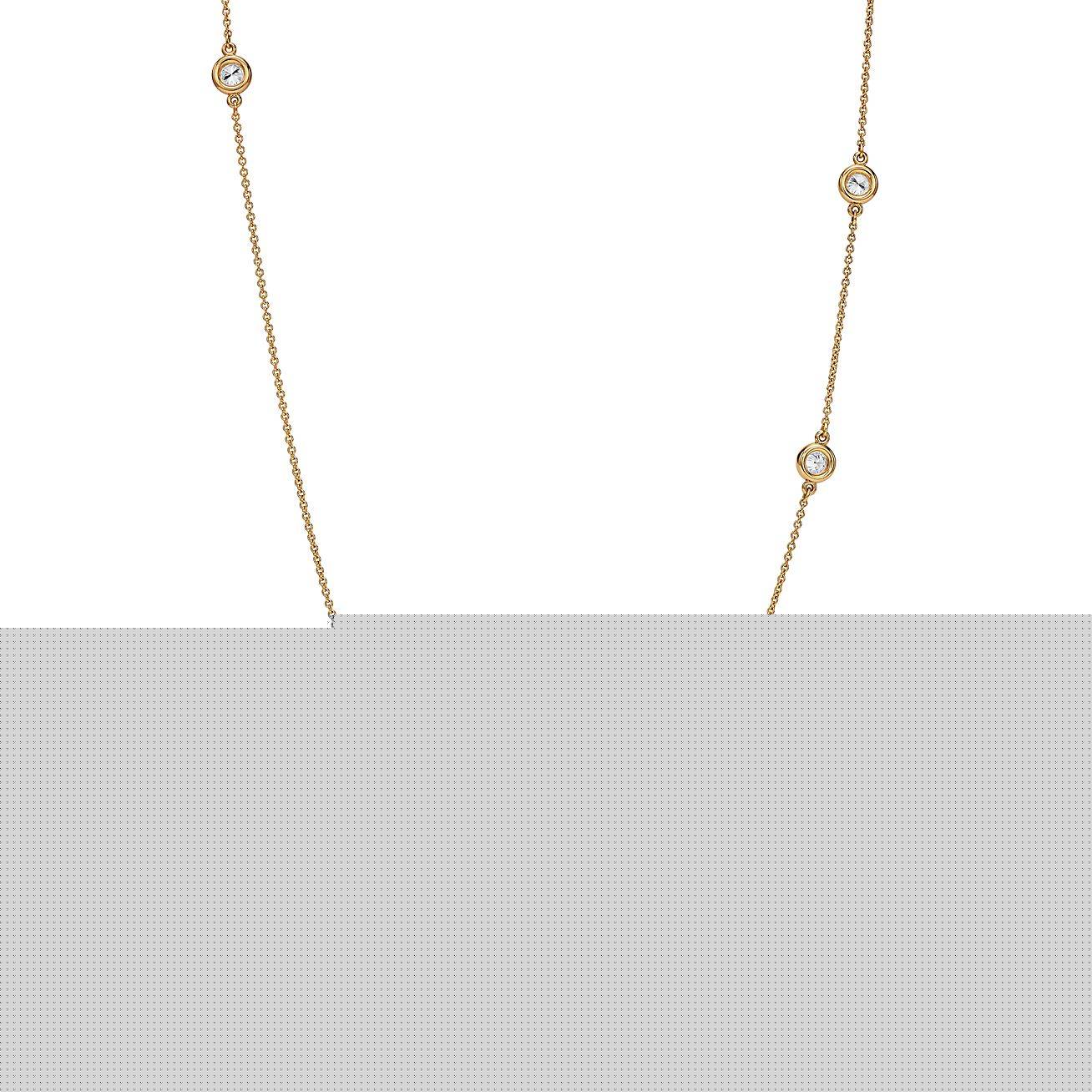 T*f*ny elsa peretti® diamonds by the yard® sprinkle necklace in yellow gold