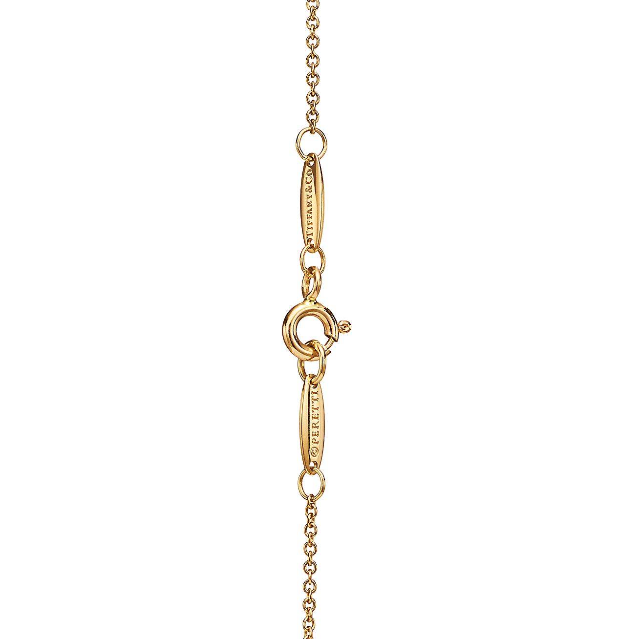 T*f*ny elsa peretti® diamonds by the yard® sprinkle necklace in yellow gold