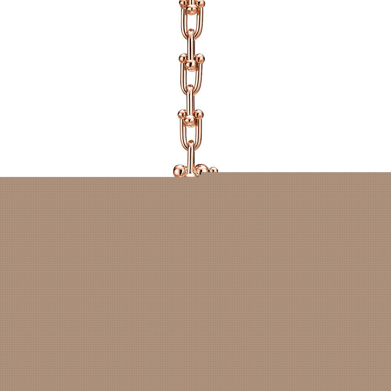 T*f*ny hardwear medium link necklace in rose gold