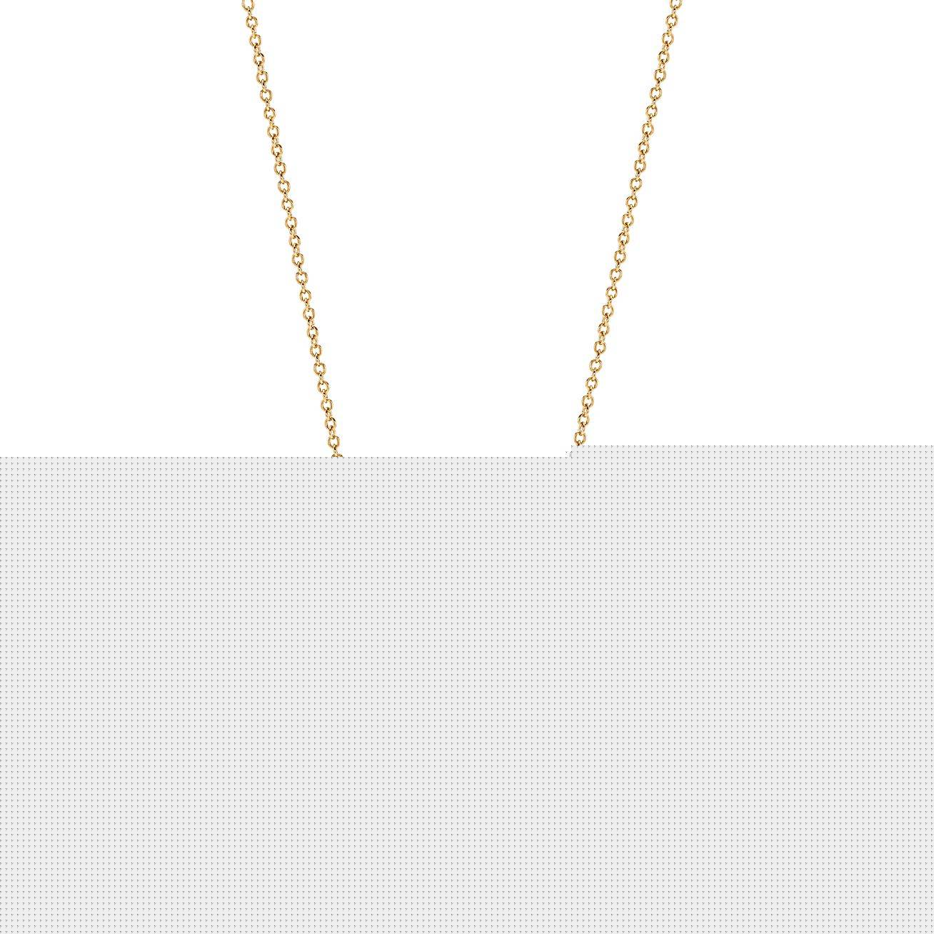 T*f*ny t diamond circle pendant in 18k rose gold