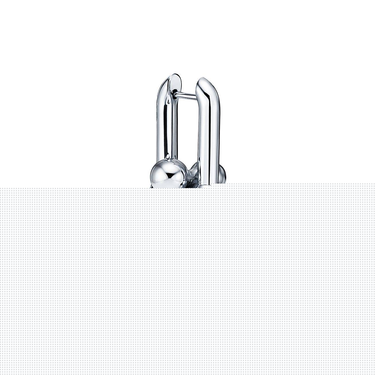 T*f*ny hardwear link earrings in 18k rose gold, small
