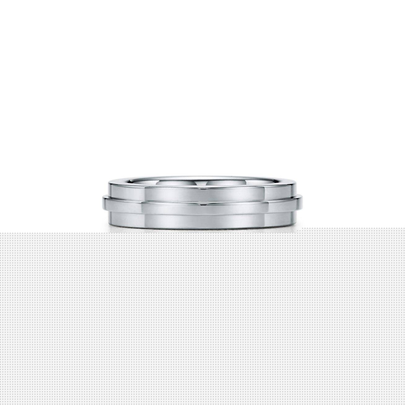 T*f*ny t narrow ring in 18k white gold