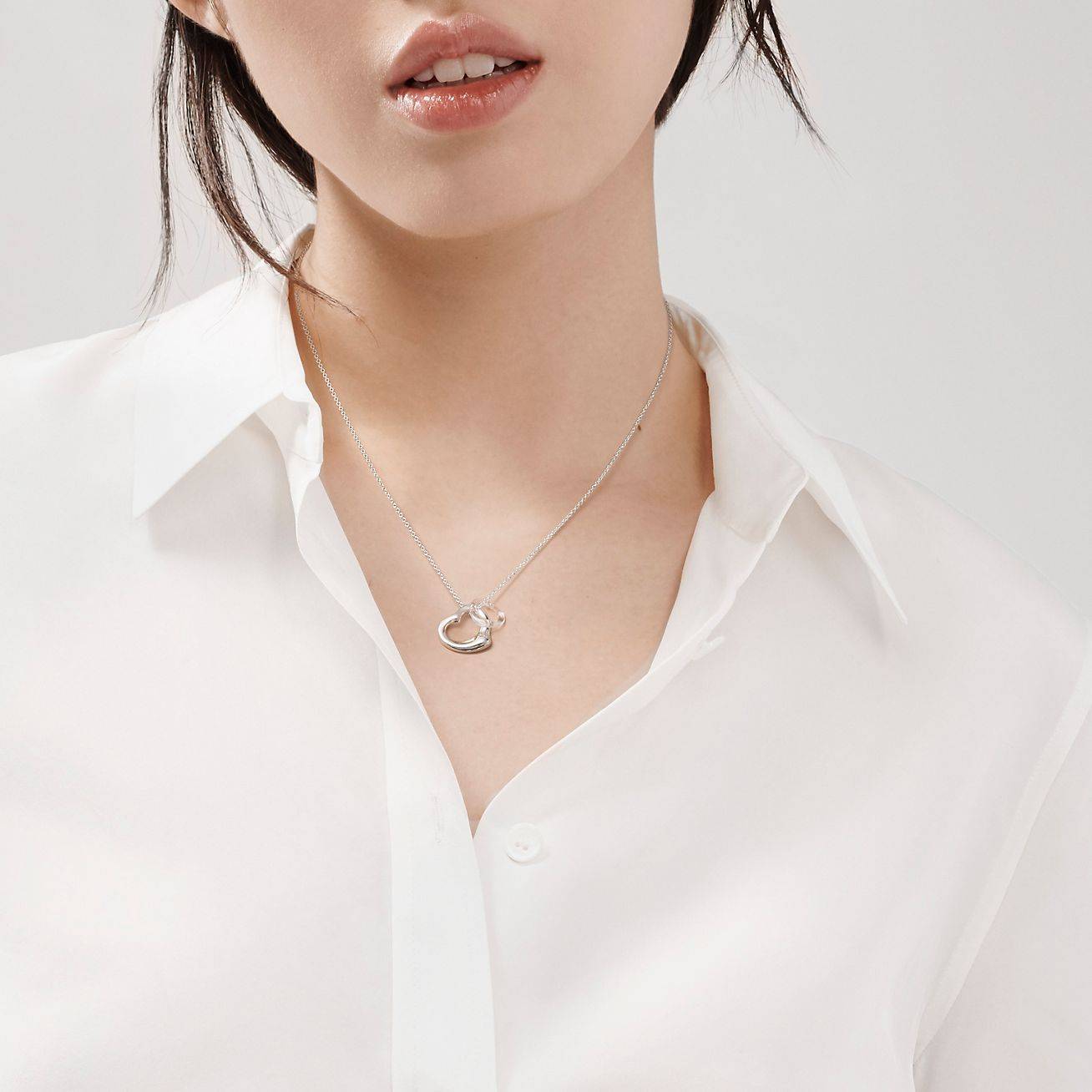 T*f*ny elsa peretti® open heart pendant