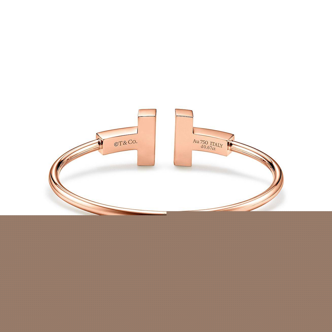 T*f*ny t wide diamond wire bracelet