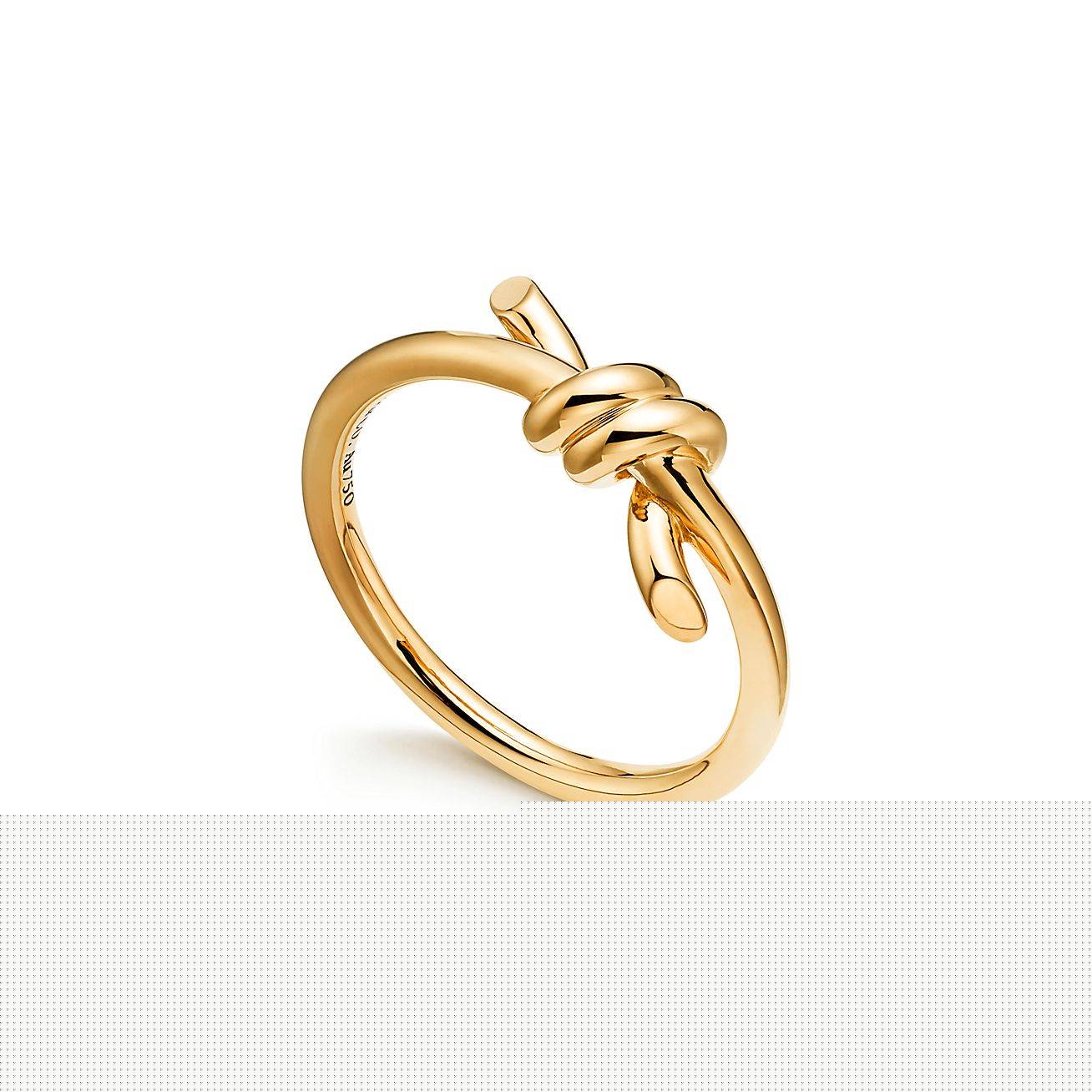 T*f*ny knot ring in rose gold