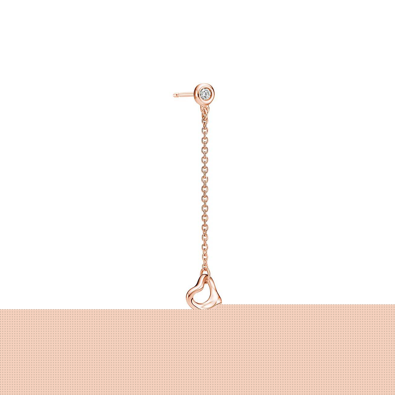 T*f*ny elsa peretti® diamonds by the yard® open heart earrings