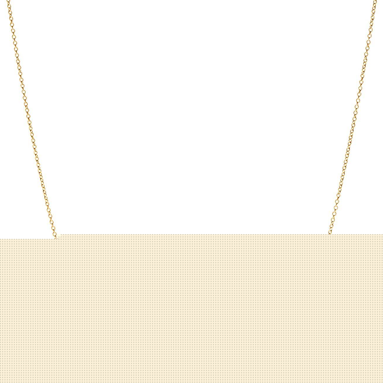 T*f*ny t smile pendant in yellow gold, large