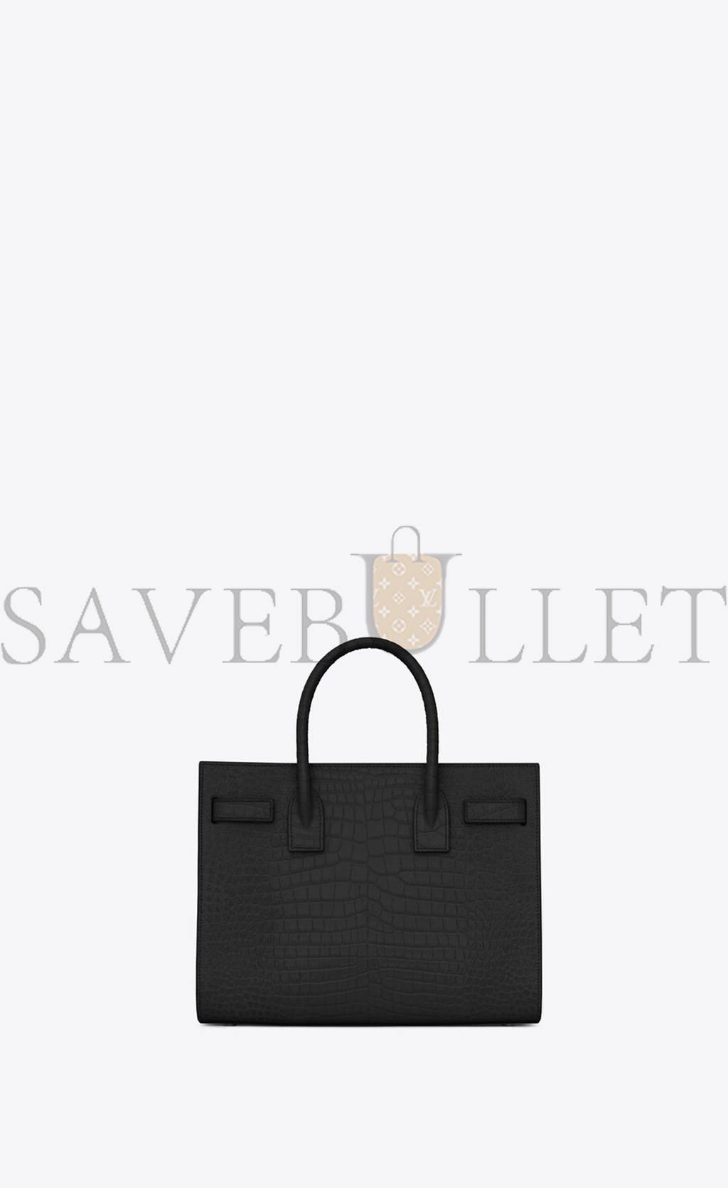 Y*L sac de jour baby in embossed crocodile shiny leather 421863dnd1n1000 (26*20.5*12.5cm)