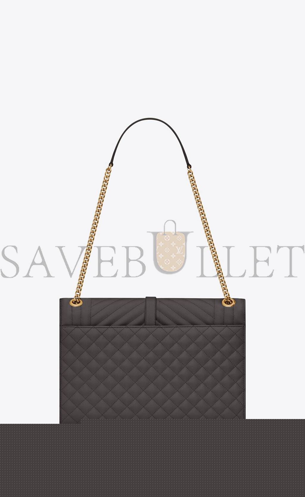 Y*L enveloppe large bag in mix matelassé grain de poudre embossed leather 600166bow971112 (31*22*7.5cm)