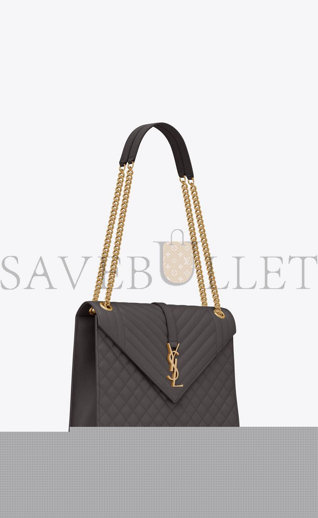 Y*L enveloppe large bag in mix matelassé grain de poudre embossed leather 600166bow971112 (31*22*7.5cm)