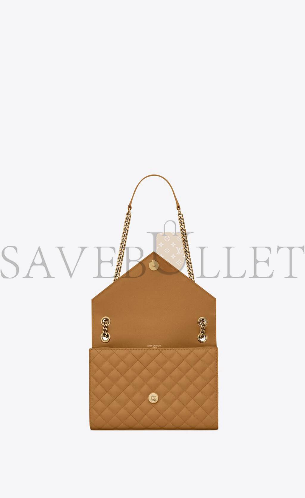 Y*L envelope medium chain bag in mix matelass&eacute; grain de poudre embossed leather 600185bow912516 (24*17.5*6cm)