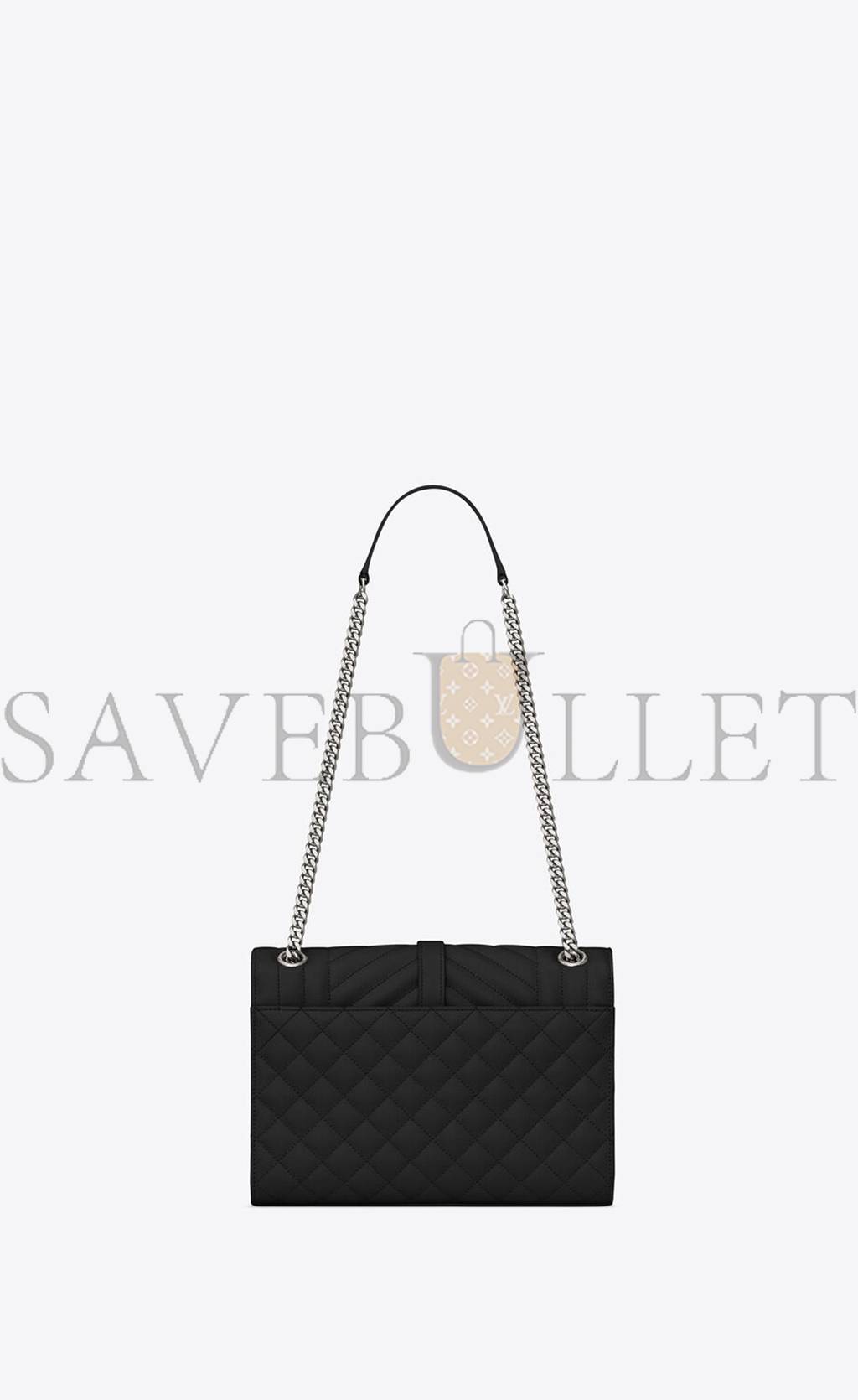 Y*L envelope medium chain bag in mix matelassé grain de poudre embossed leather 600185bow921000 (24*17.5*6cm)