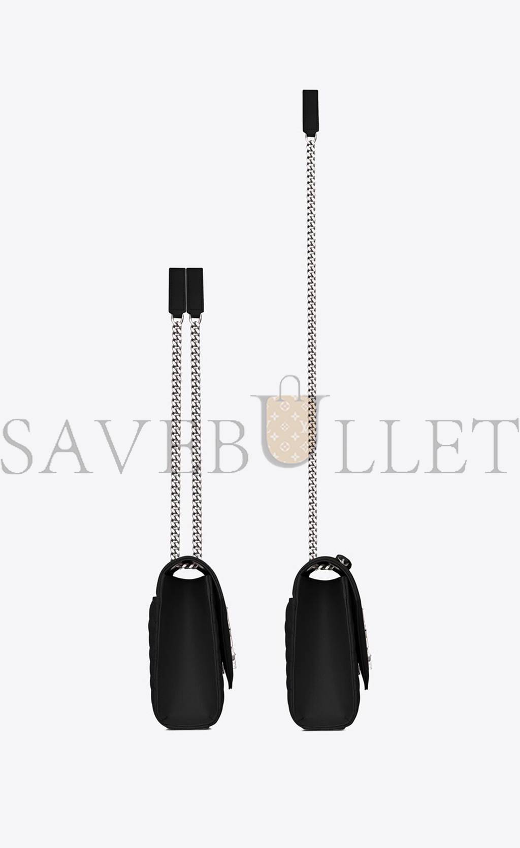 Y*L envelope medium chain bag in mix matelassé grain de poudre embossed leather 600185bow921000 (24*17.5*6cm)