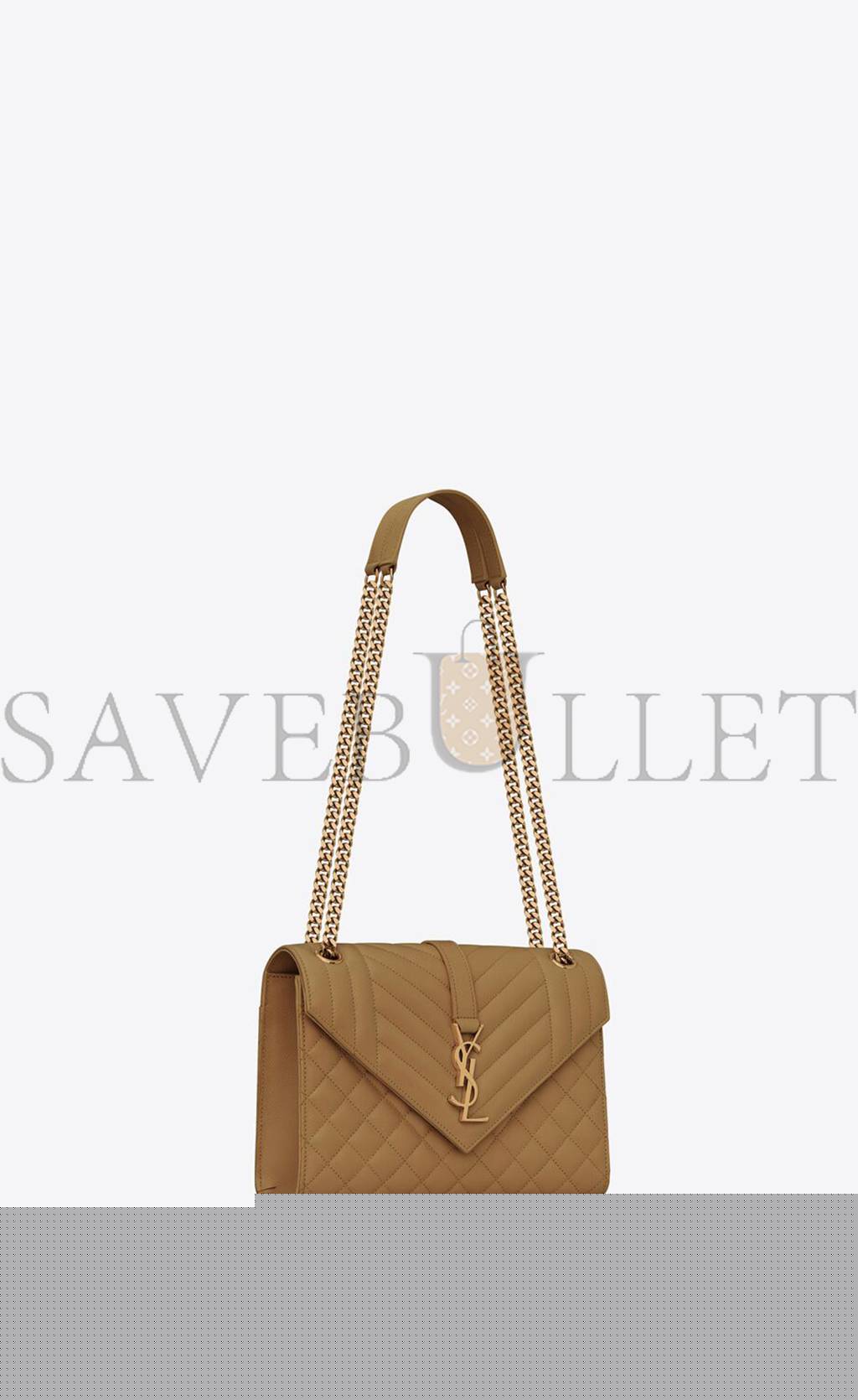Y*L envelope medium chain bag in mix matelassé grain de poudre embossed leather 600185bow973334 (24*17.5*6cm)