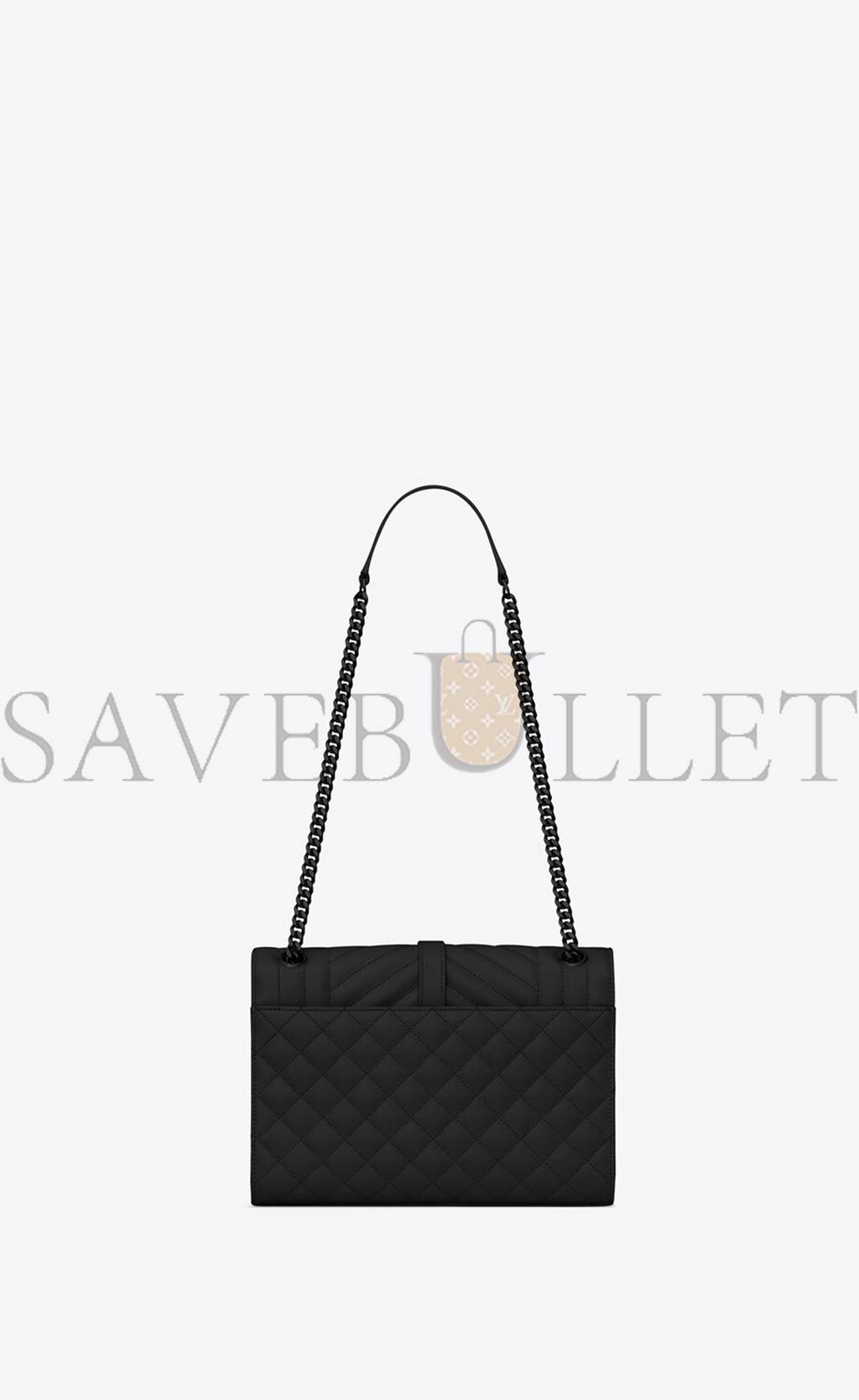 Y*L envelope medium chain bag in mix matelassé grain de poudre embossed leather 600185bow981000 (24*17.5*6cm)