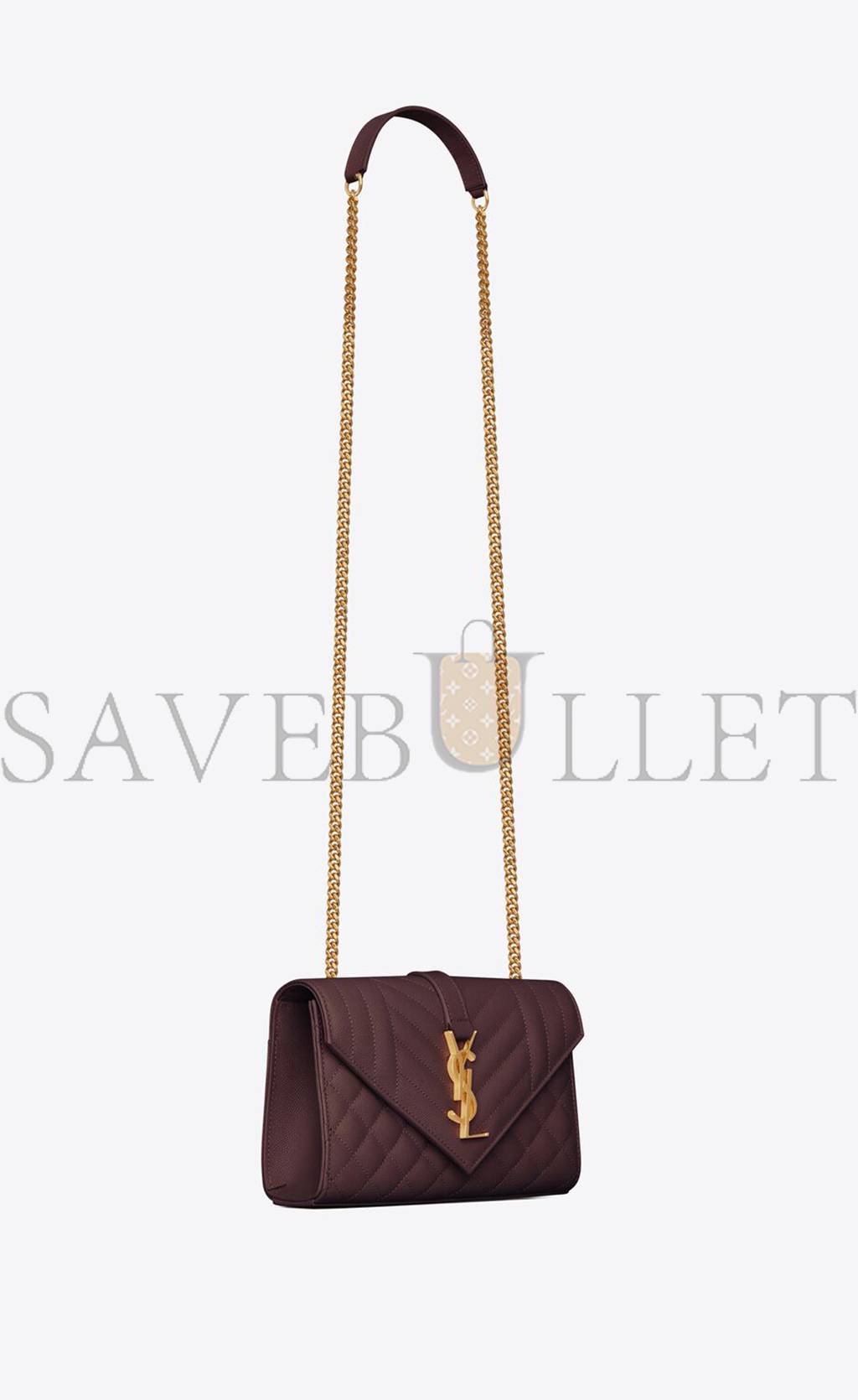 Y*L envelope small bag in mix matelassé grain de poudre embossed leather 600195bow916475 (21*13*6cm)