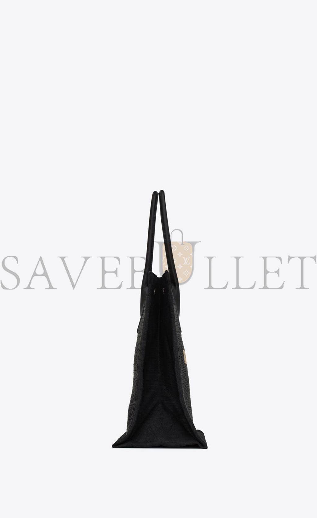 Y*L rive gauche small tote bag in raffia and leather 6174812m21e1050 (39*31*18cm)