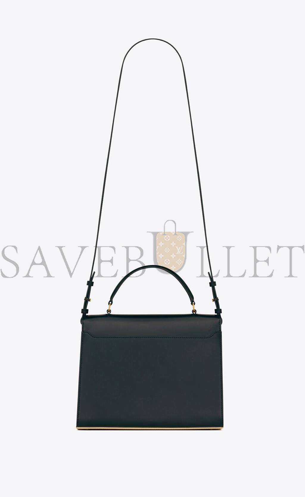 y*l cassandra medium top handle bag in box Sa**t Lau*nt leather 62393116c7w1089 (24.5*20*11.5cm)