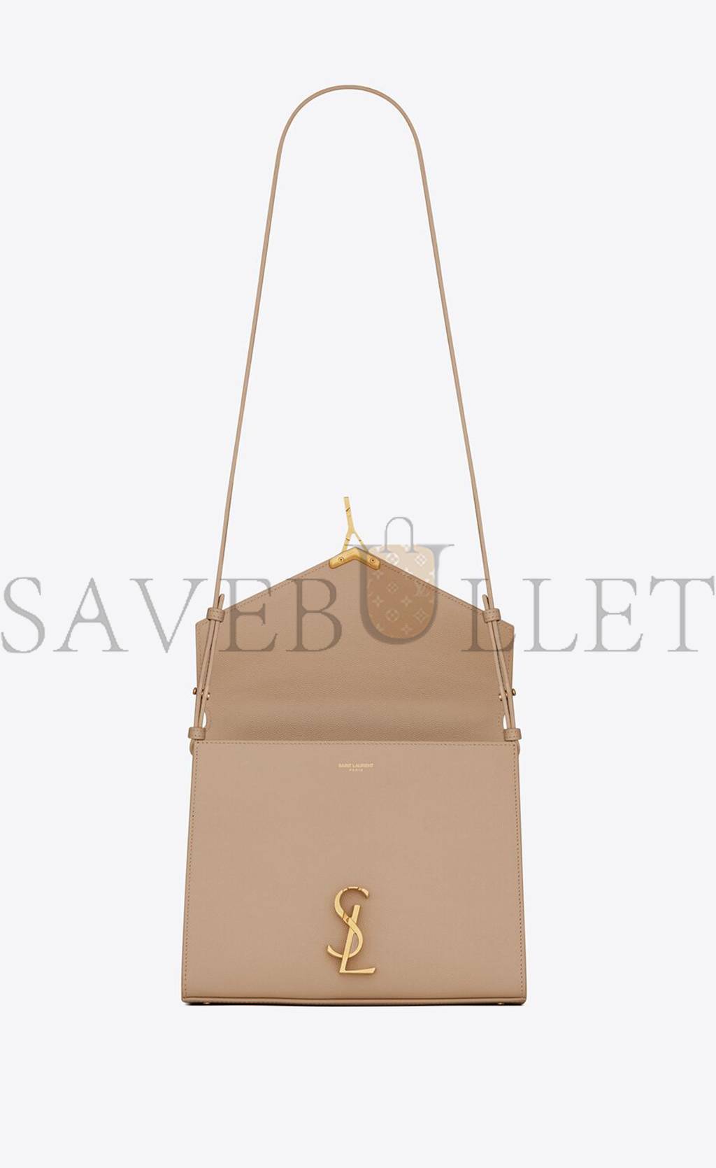 Y*L cassandra medium top handle bag in grain de poudre embossed leather 623931bow0w2721 (24.5*20*11.5cm)
