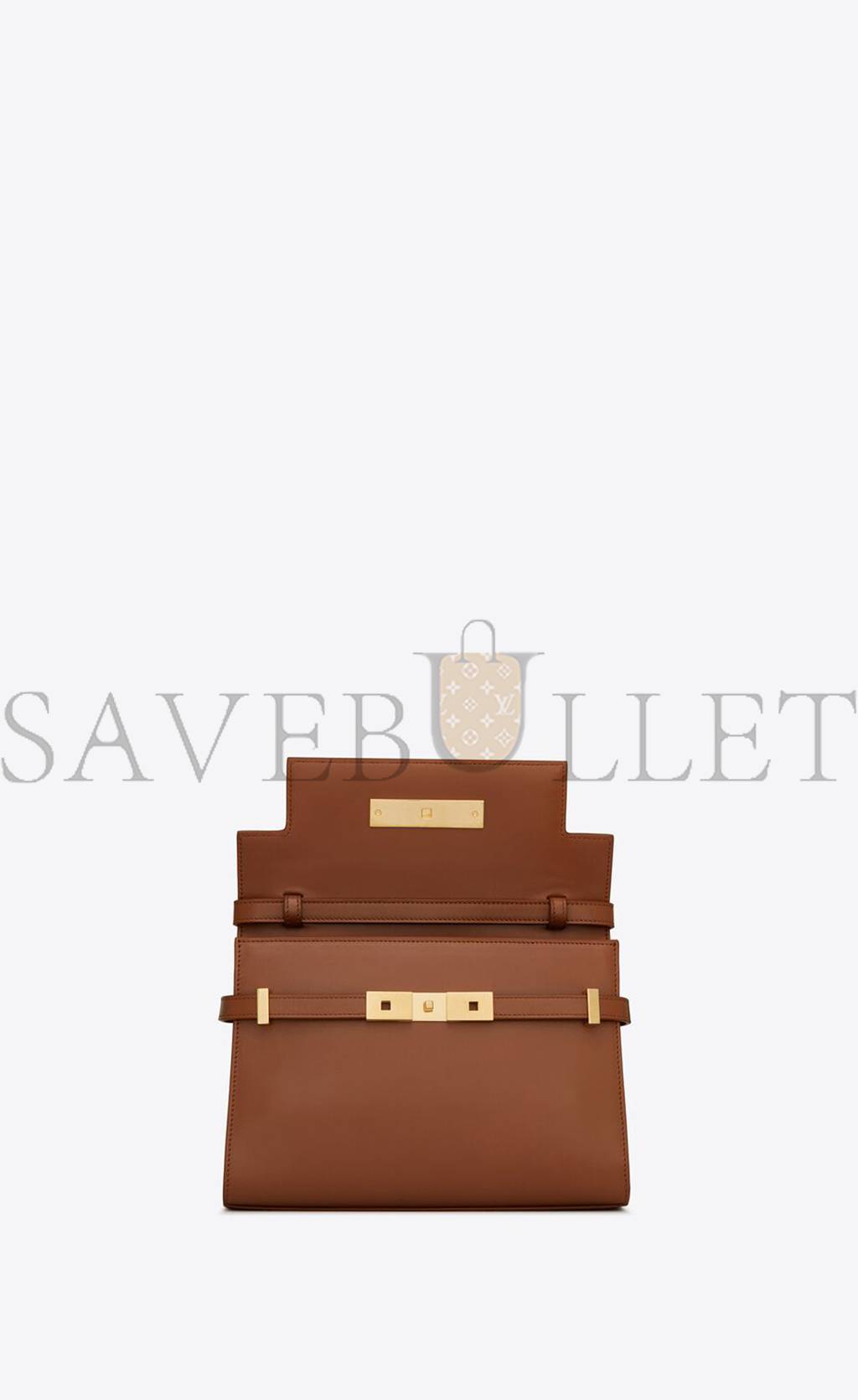 y*l manhattan small shoulder bag in box Sa**t Lau*nt leather 6756260sxpw6362 (24*17.5*6cm)