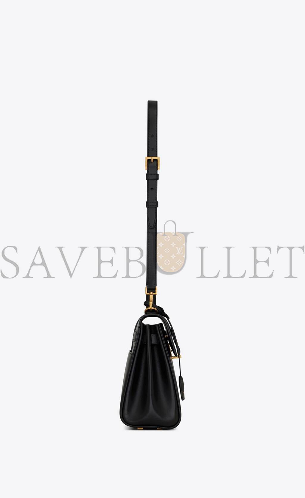 Y*L le fermoir small top handle bag in shiny leather 6869822za0w1000 (25*19.5*10.5/4)