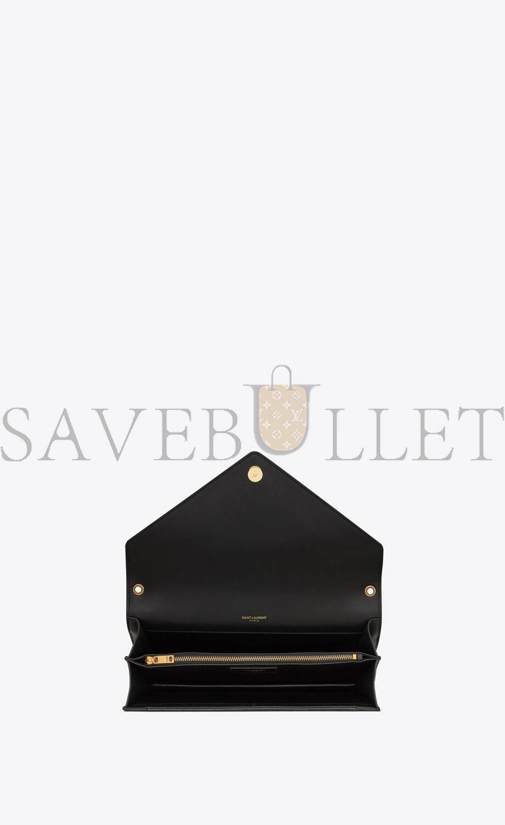 Y*L gaby satchel in quilted lacquered leather and smooth leather 695503bmii71000 (26*18*5cm)