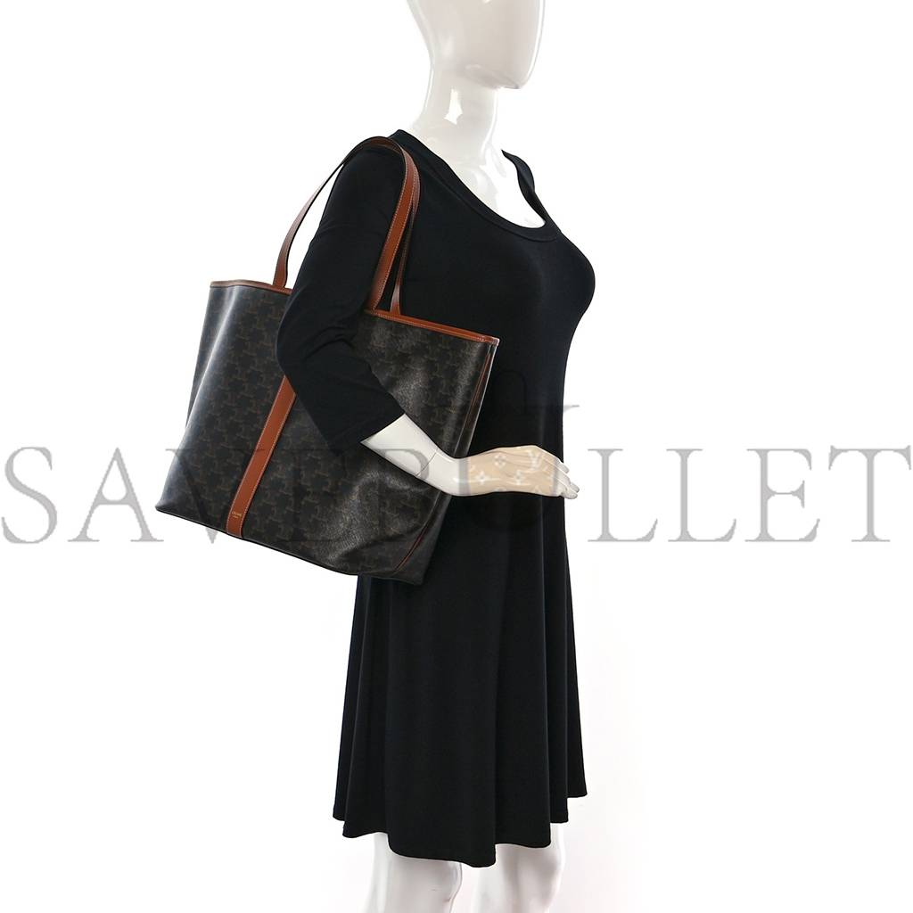 Ce**e triomphe canvas medium cabas bag tan (31*30*18cm)