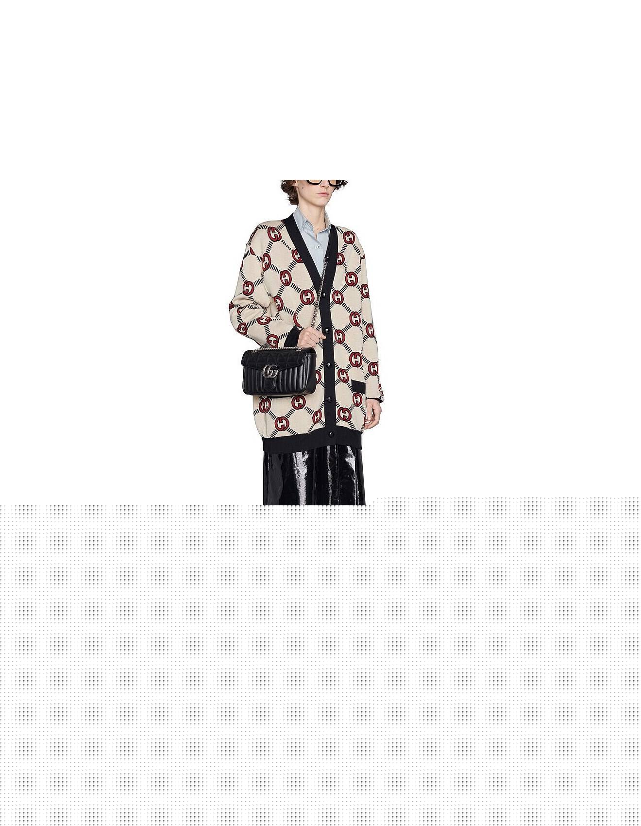 G*u*i gg marmont small shoulder bag 443497 (26*15*7cm)