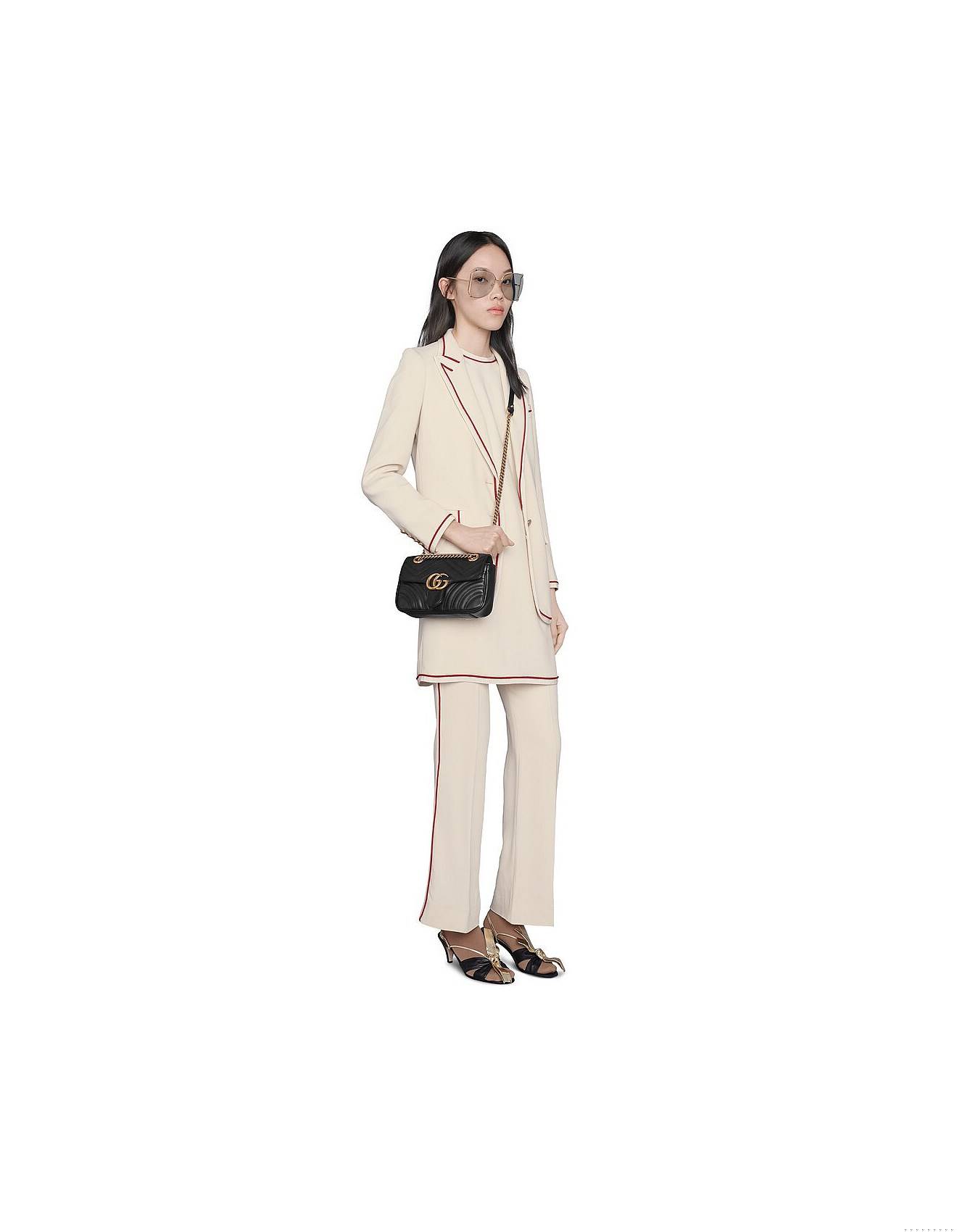 G*u*i gg marmont matelassÉ mini bag 446744 (23*14*6cm)