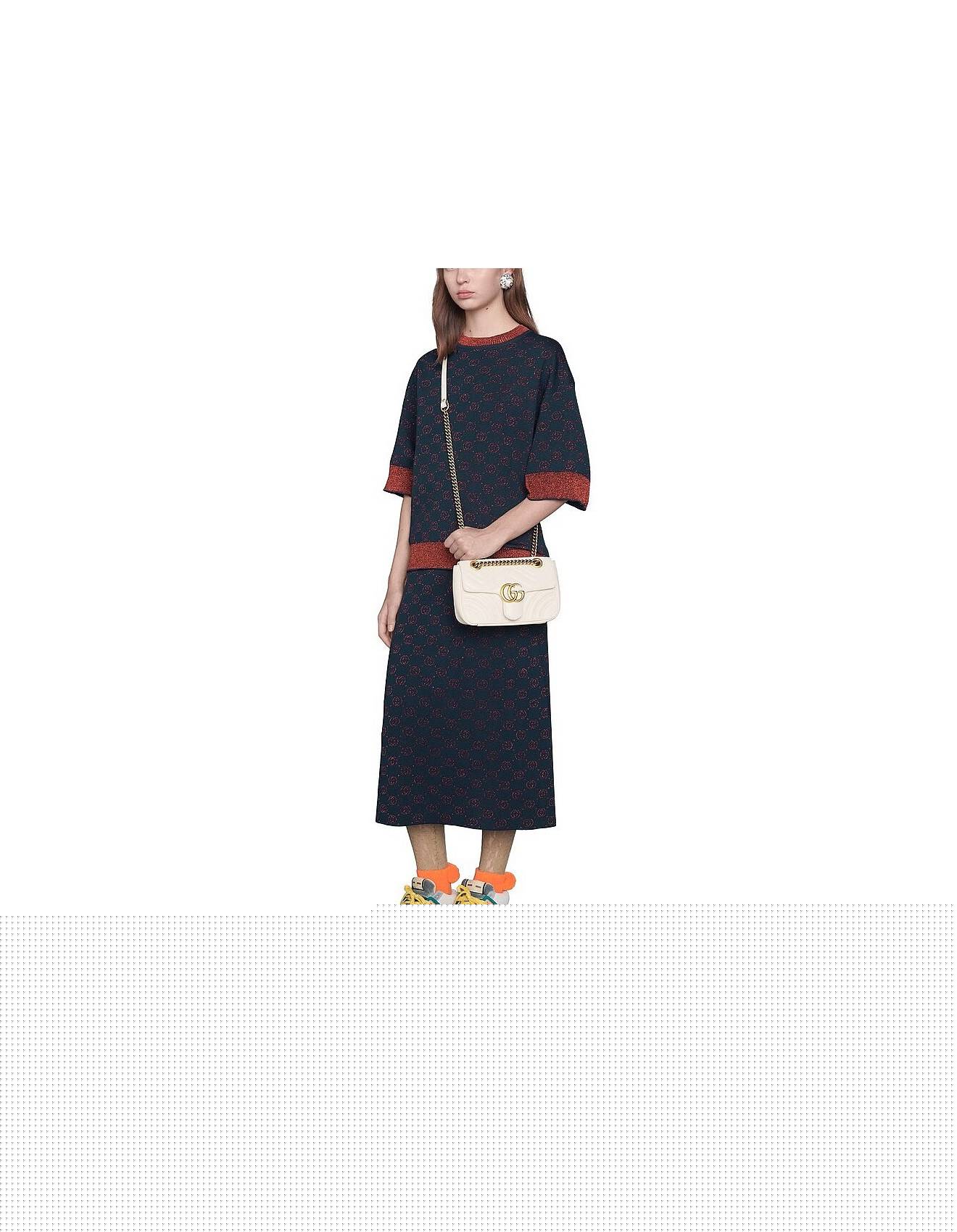 G*u*i gg marmont matelassÉ mini bag 446744 (23*14*6cm)