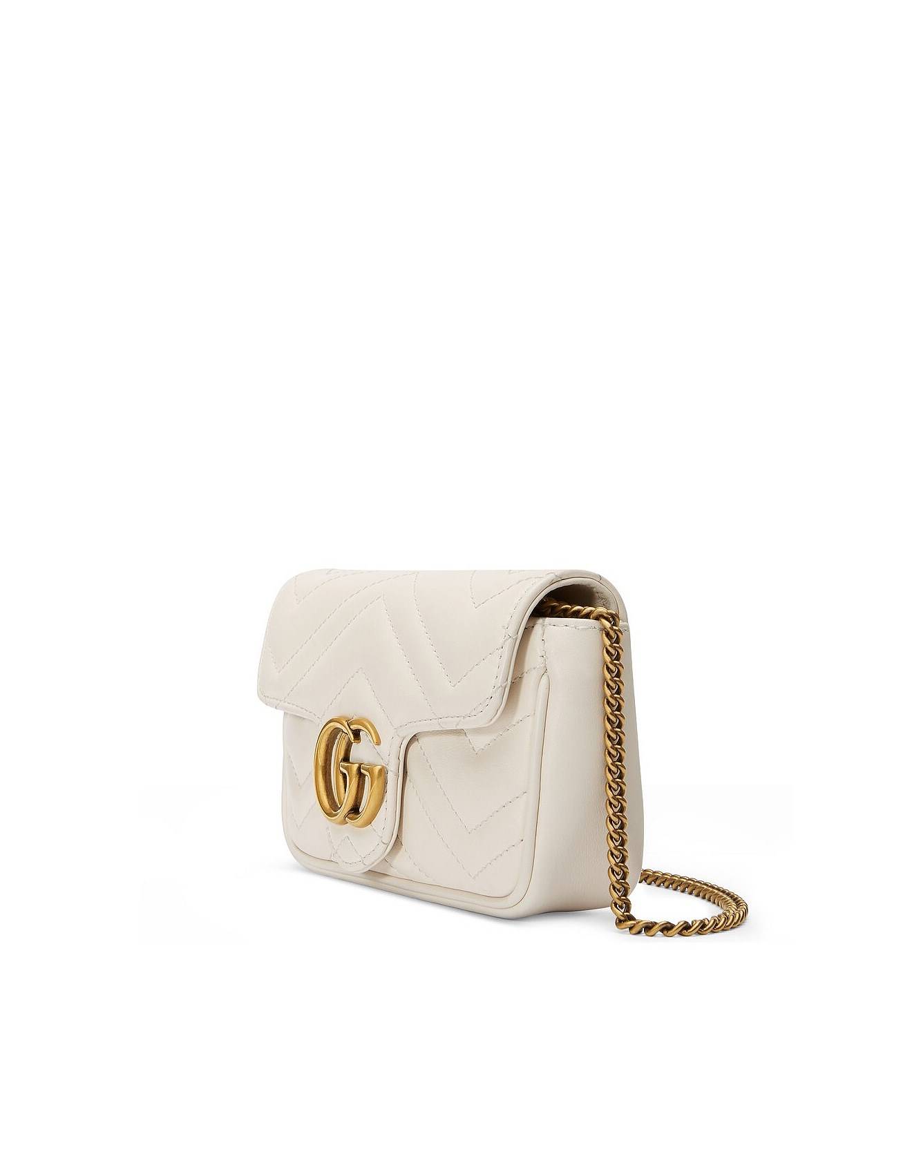 g*u*i gg marmont matelassÉ leather S*per mini bag 476433 (16.5*10*4.5cm)