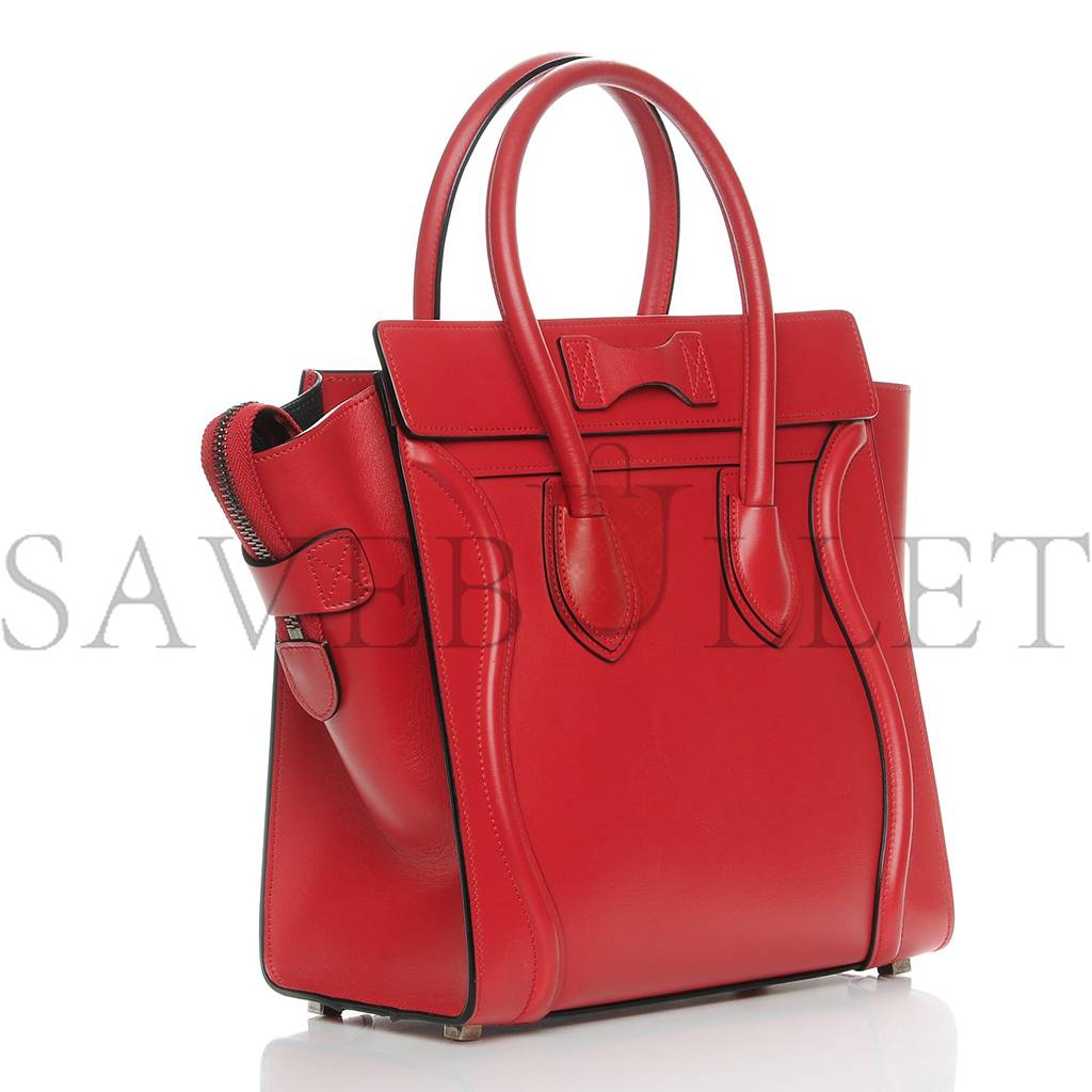 ce**e drummed calfskin micro lU*gage red (26*25*13cm)