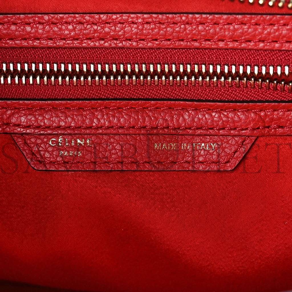 ce**e drummed calfskin micro lU*gage red (26*25*13cm)