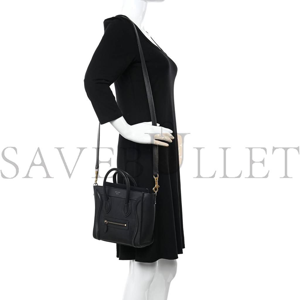ce**e smooth calfskin nano lU*gage black (20*20*10cm)