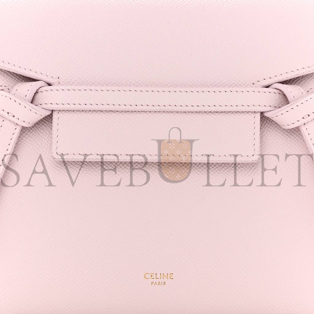 Ce**e grained calfskin nano belt bag peony (20*17*11cm)
