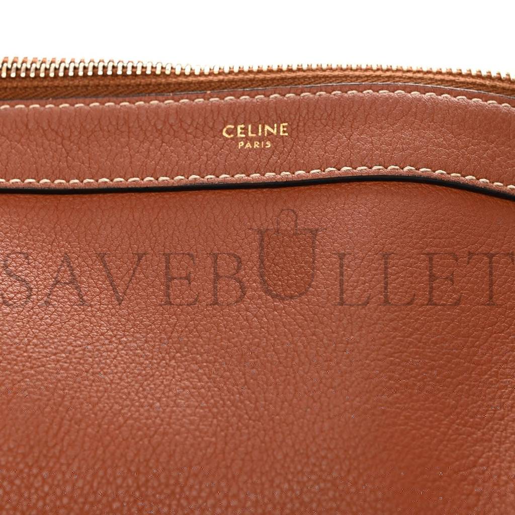 ce**e S*pple calfskin medium strap leandre shoulder bag brown (44*27*3cm)