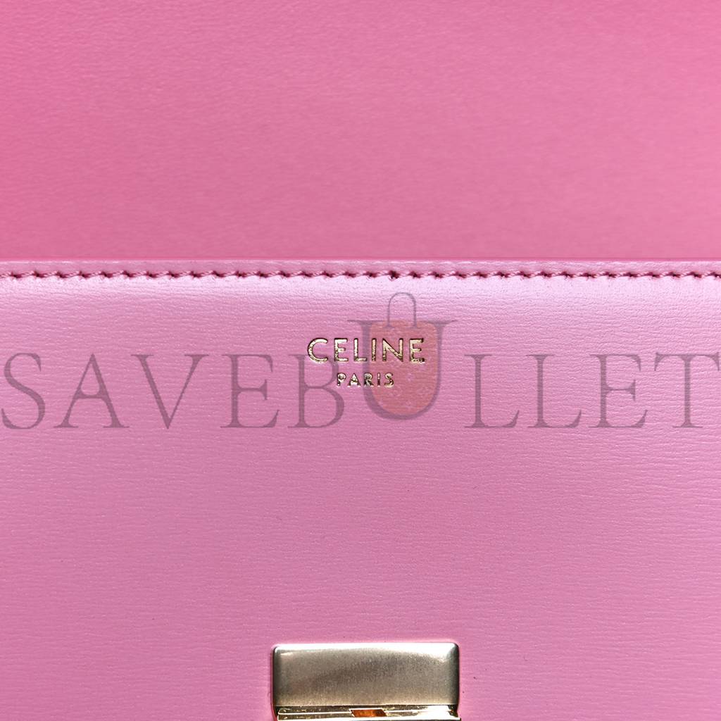 Ce**e shiny calfskin triomphe flamingo (20*11*4cm)