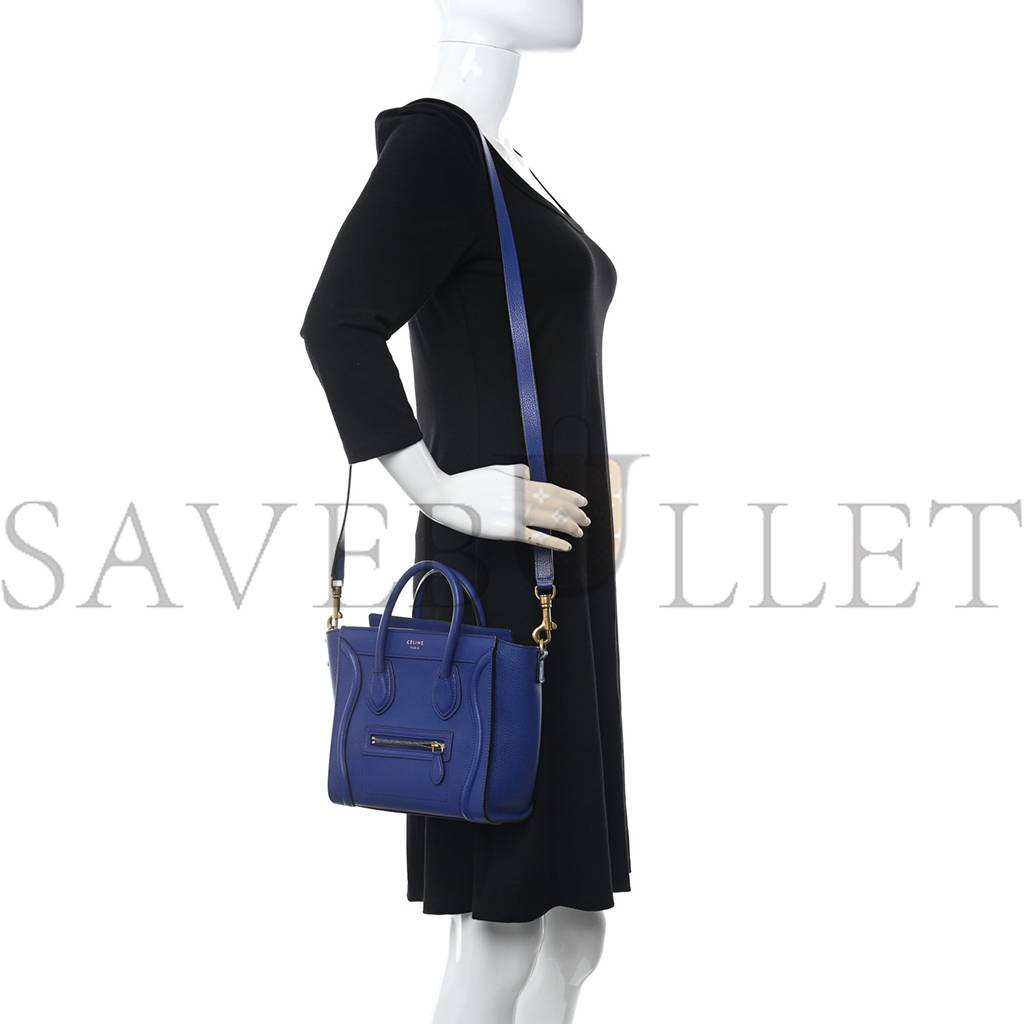 ce**e drummed calfskin nano lU*gage indigo (20*20*10cm)
