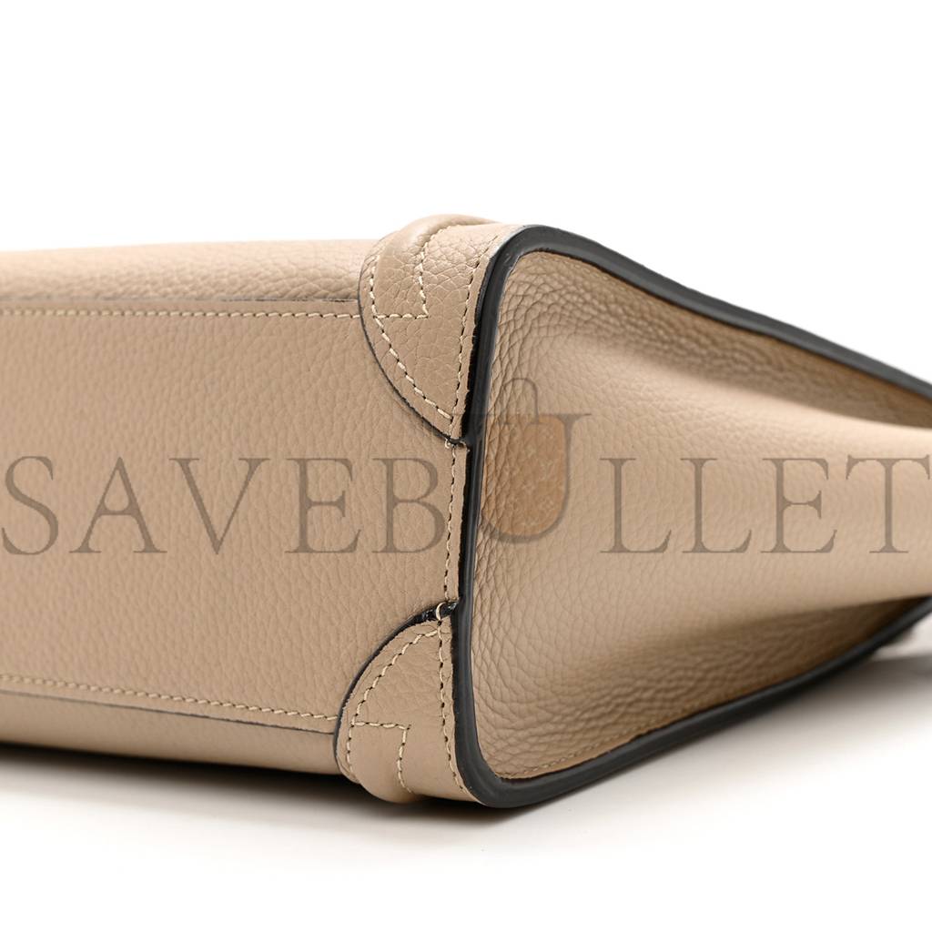 ce**e drummed calfskin nano lU*gage dune (21*20*10cm)