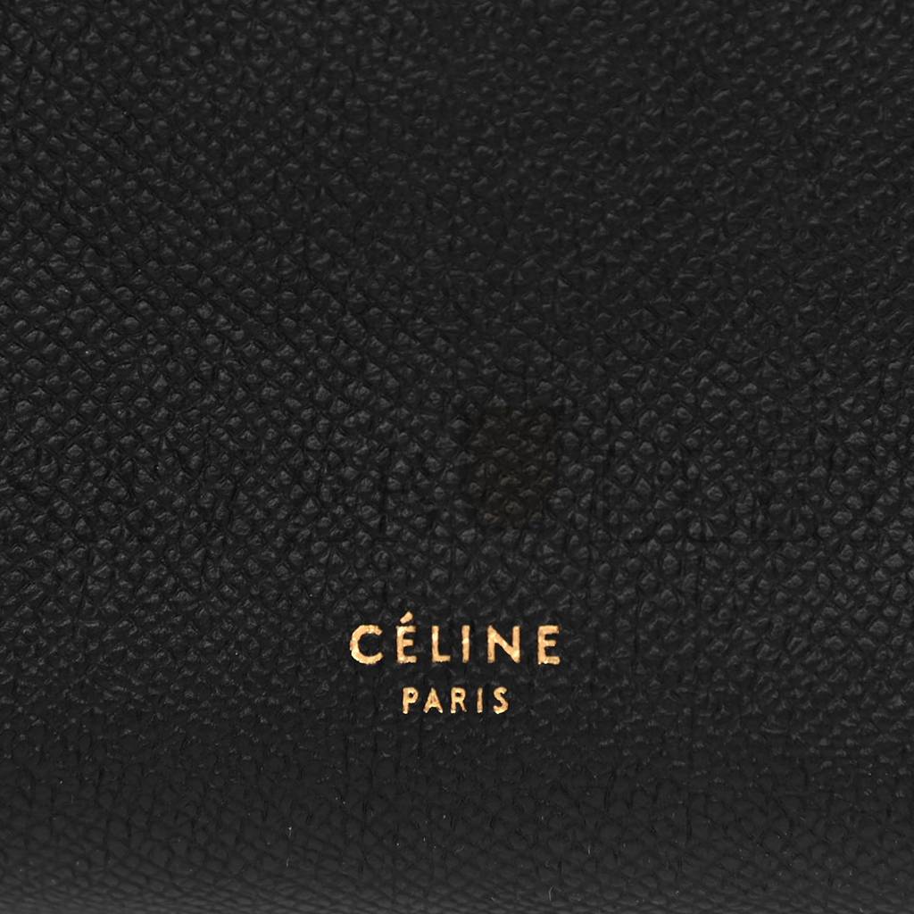 Ce**e grained calfskin mini belt bag black (28*25*16cm)