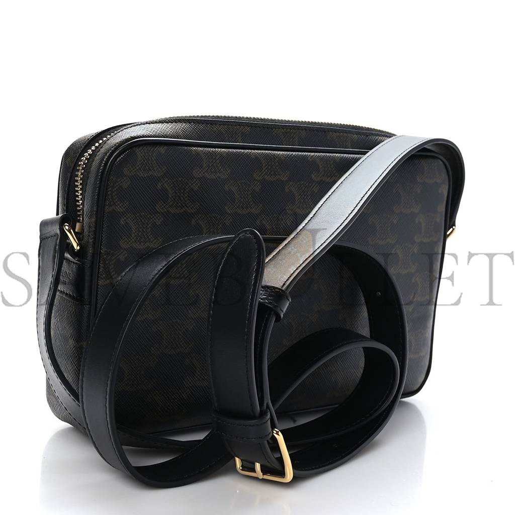 Ce**e triomphe canvas medium messenger bag black (23*15*4cm)
