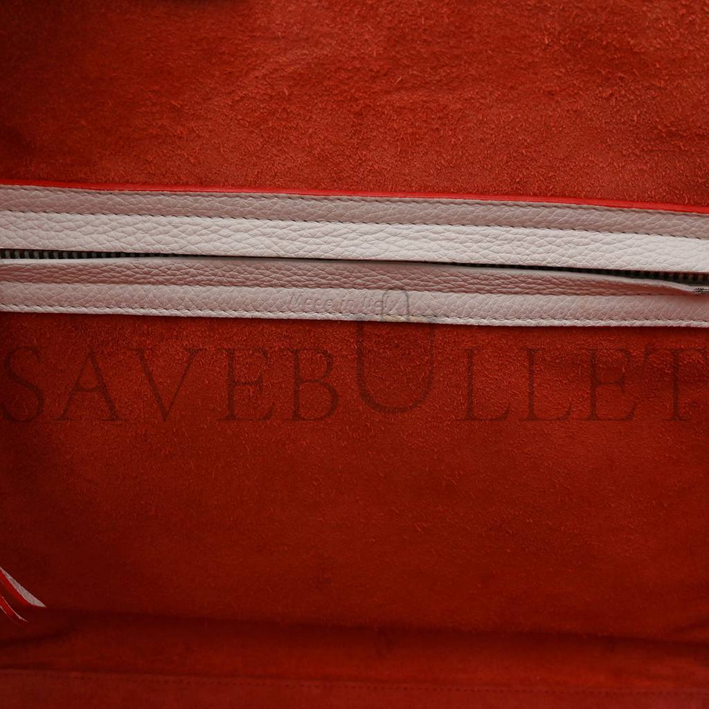 ce**e grained calfskin medium phanT0m lu*gage white (30*29*24cm)
